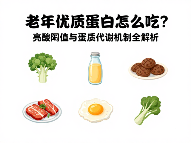 老年人优质蛋白怎么吃?亮氨酸阈值与蛋白质代谢机制全解析