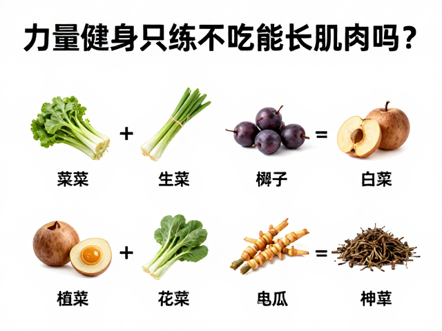 力量健身只练不吃能长肌肉吗?植物蛋白补充指南