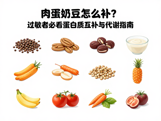 肉蛋奶豆怎么补？过敏者必看蛋白质互补与代谢指南