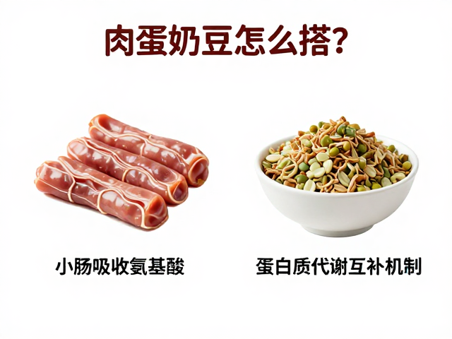 肉蛋奶豆怎么搭?小肠吸收氨基酸,揭秘蛋白质代谢互补机制