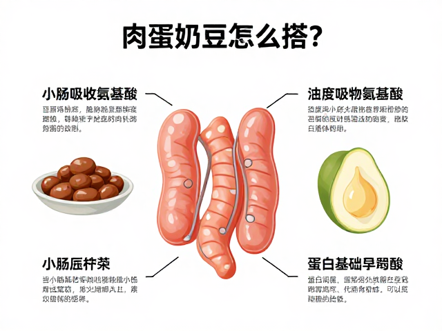 肉蛋奶豆怎么搭?小肠吸收氨基酸,揭秘蛋白质代谢互补机制