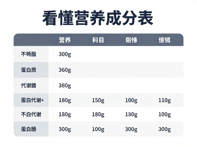 看懂营养成分表,利用蛋白质代谢与热量盈余,科学增肌不反弹