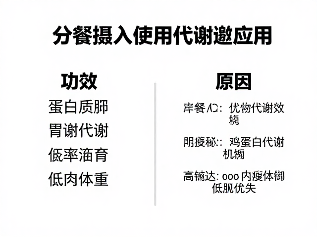 分餐摄入优于暴饮,利用蛋白质代谢机制,高效保护瘦体重
