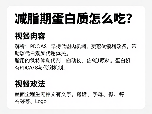 减脂期蛋白质怎么吃?解析PDCAAS与代谢机制,优化减脂效率