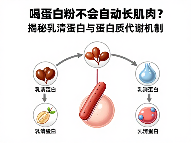 喝蛋白粉不会自动长肌肉?揭秘乳清蛋白与蛋白质代谢机制