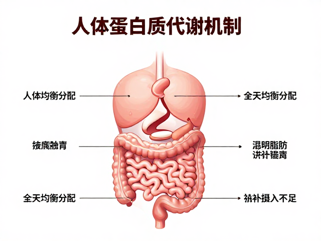 人体蛋白质代谢机制，全天均衡分配，高效弥补摄入不足