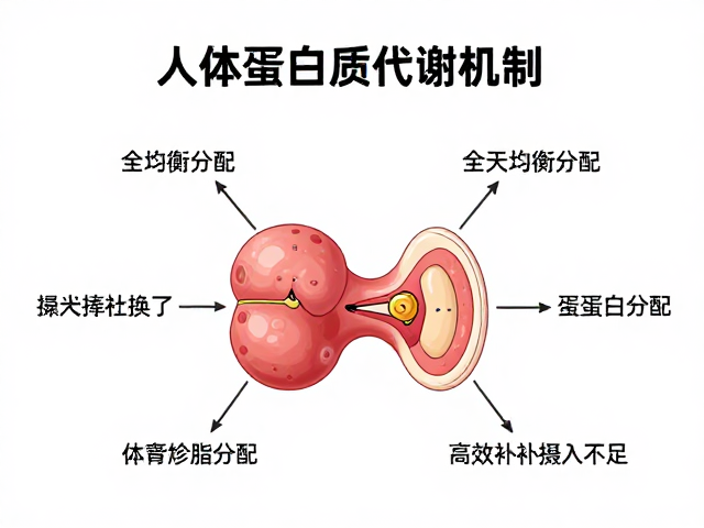 人体蛋白质代谢机制,全天均衡分配,高效弥补摄入不足