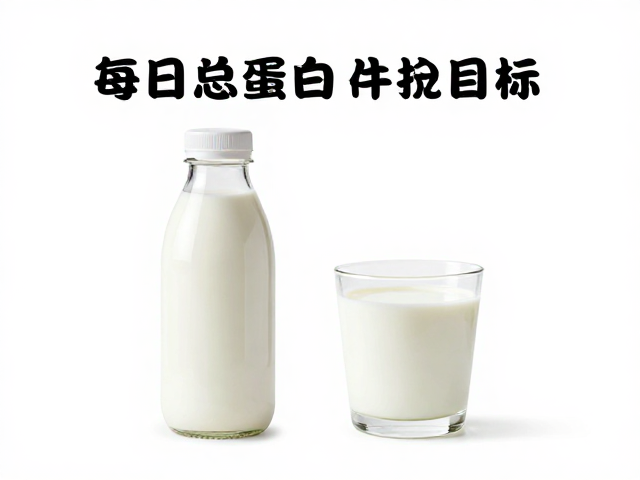 晨起空腹喝蛋白粉配牛奶更顺滑,优先锁定每日总蛋白目标