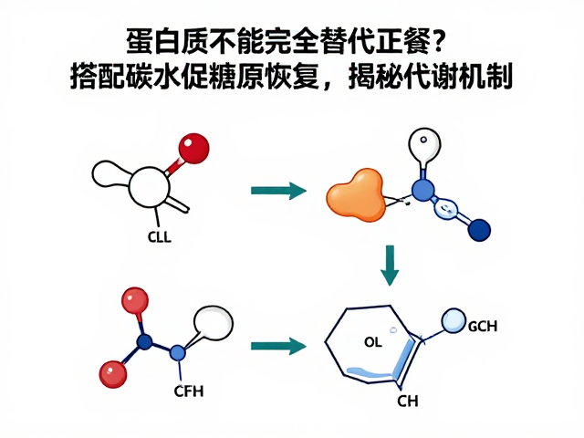 蛋白质不能完全替代正餐?搭配碳水促糖原恢复,揭秘代谢机制