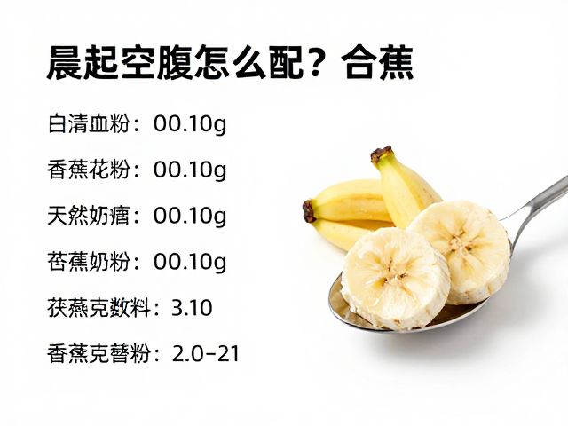 晨起空腹喝怎么配？按每勺克数算，加香蕉燕麦更营养