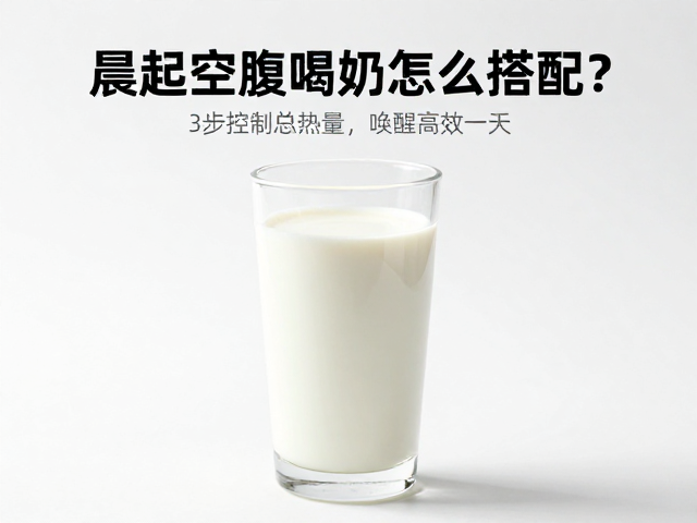 晨起空腹喝牛奶怎么搭配？3步控制总热量，唤醒高效一天
