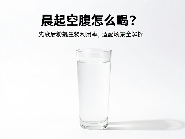 晨起空腹怎么喝？先液后粉提生物利用率，适配场景全解析