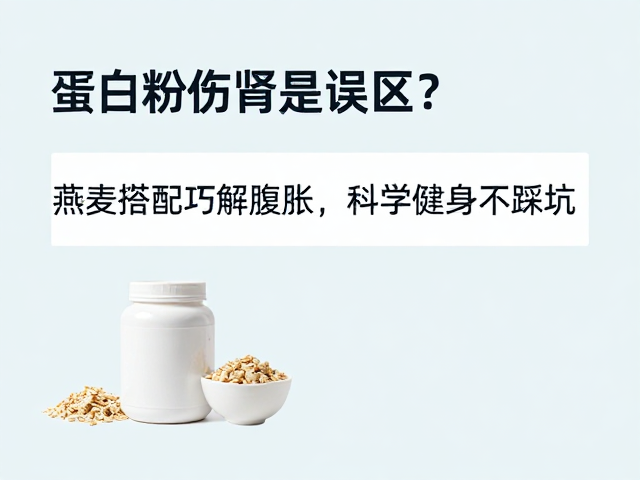 蛋白粉伤肾是误区?燕麦搭配巧解腹胀,科学健身不踩坑