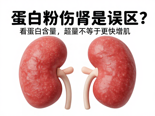 蛋白粉伤肾是误区？看蛋白含量，超量不等于更快增肌