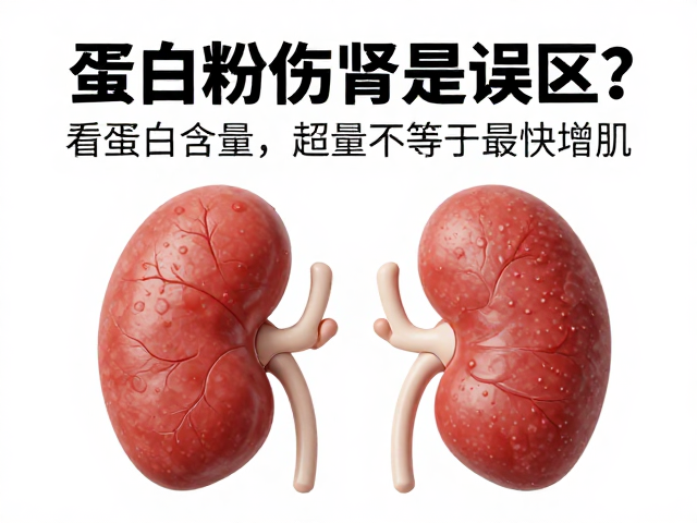 蛋白粉伤肾是误区？看蛋白含量，超量不等于更快增肌