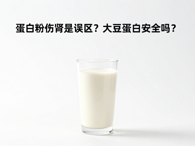 蛋白粉伤肾是误区?大豆蛋白安全吗?先加水后加粉更科学