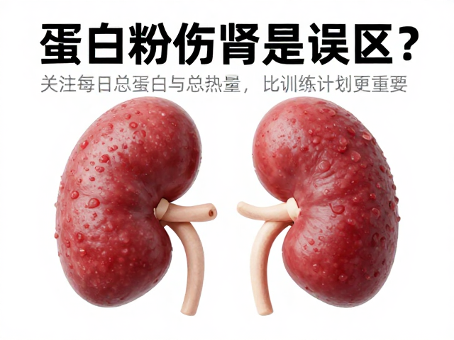 蛋白粉伤肾是误区？关注每日总蛋白与总热量，比训练计划更重要