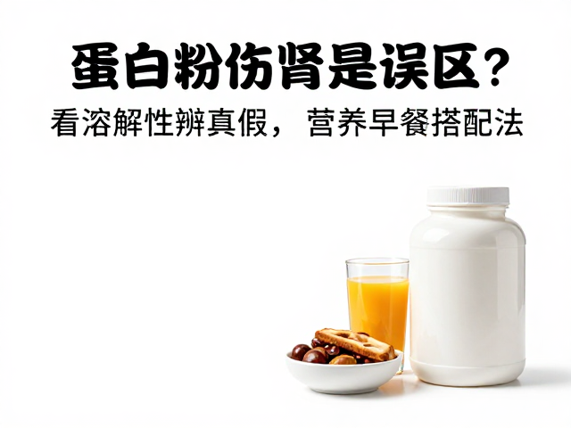 蛋白粉伤肾是误区？看溶解性辨真假，附营养早餐搭配法