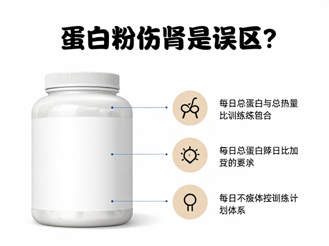 蛋白粉伤肾是误区?关注每日总蛋白与总热量,比训练计划更重要