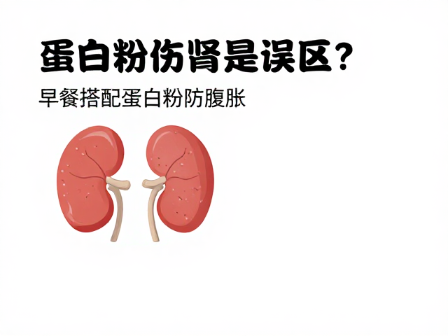 蛋白粉伤肾是误区？早餐搭配蛋白粉防腹胀，科学食用指南