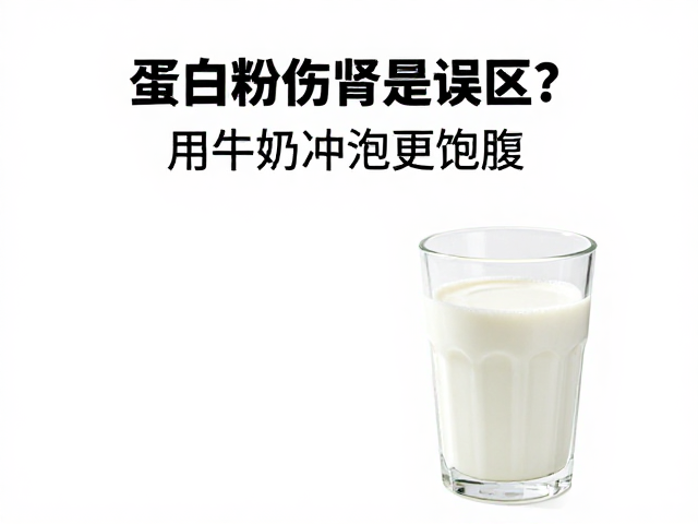 蛋白粉伤肾是误区?用牛奶冲泡更饱腹,科学吃法指南