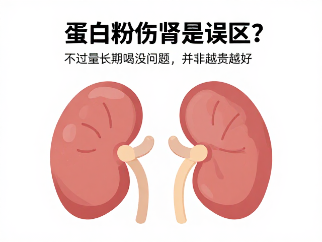 蛋白粉伤肾是误区?不过量长期喝没问题,并非越贵越好