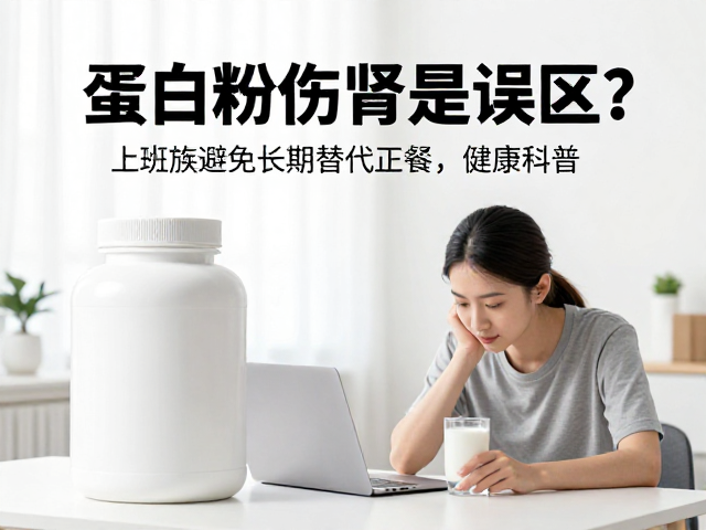 蛋白粉伤肾是误区?上班族避免长期替代正餐,健康科普