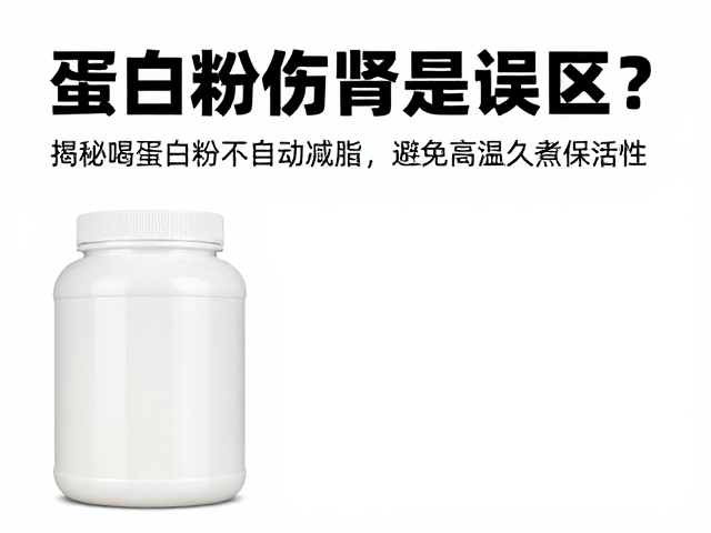 蛋白粉伤肾是误区?揭秘喝蛋白粉不自动减脂,避免高温久煮保活性