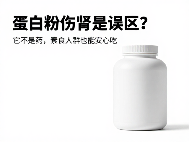 蛋白粉伤肾是误区?它不是药,素食人群也能安心吃