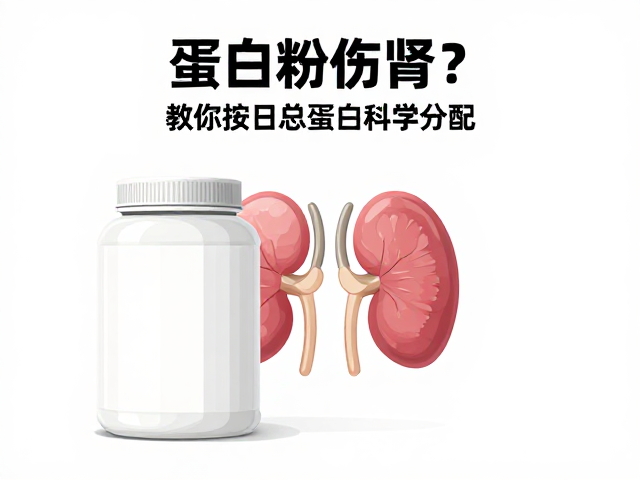 蛋白粉伤肾?超量难增肌!教你按日总蛋白科学分配