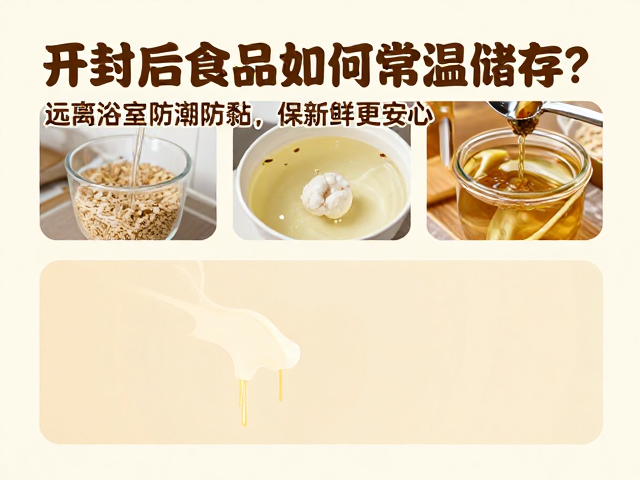 开封后食品如何常温储存？远离浴室防潮防黏，保新鲜更安心