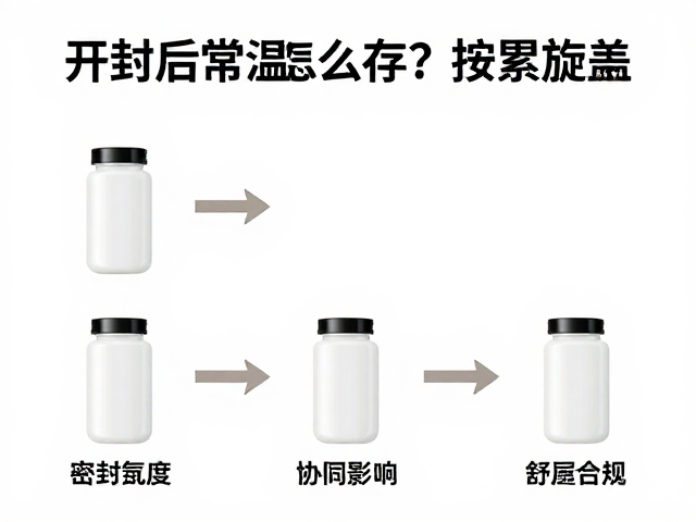 开封后常温怎么存?拧紧旋盖是关键,家庭日常储存规范指南