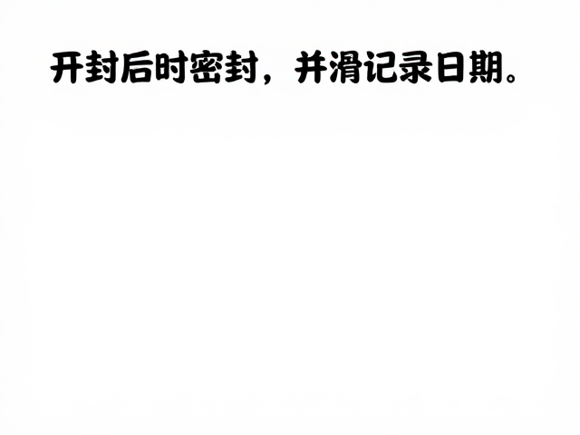 开封后及时密封并记录日期，常温储存规范指南