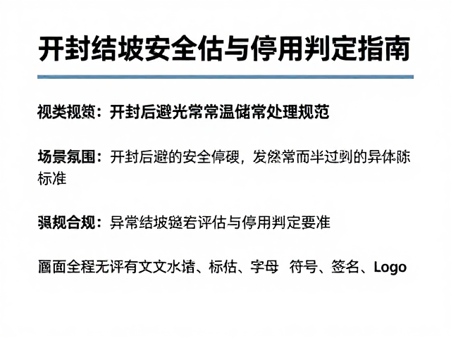 开封后避光常温储存规范，结块异常处理指南