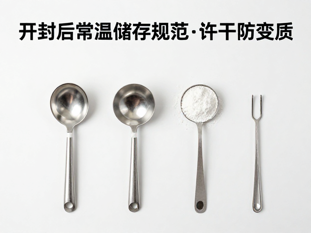 开封后常温储存规范,避免湿勺取粉,冲调工具保持干燥防变质