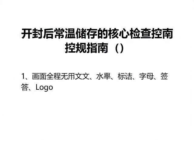 开封后常温储存规范，防高温软化与定期检查指南