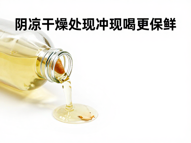 开封后常温储存规范，阴凉干燥处现冲现喝更保鲜