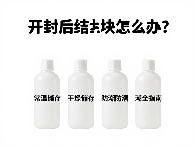 开封后结块怎么办？常温储存，干燥剂防潮全指南
