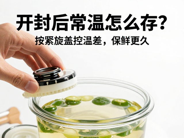 开封后常温怎么存？拧紧旋盖控温差，保鲜更久