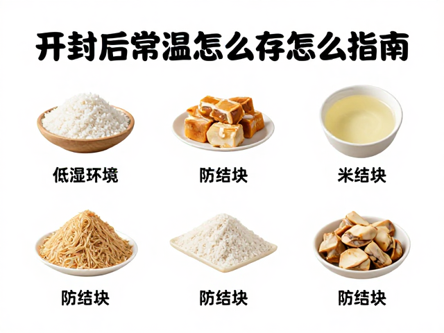 开封后常温怎么存？低湿环境防结块，不是所有结块都变质