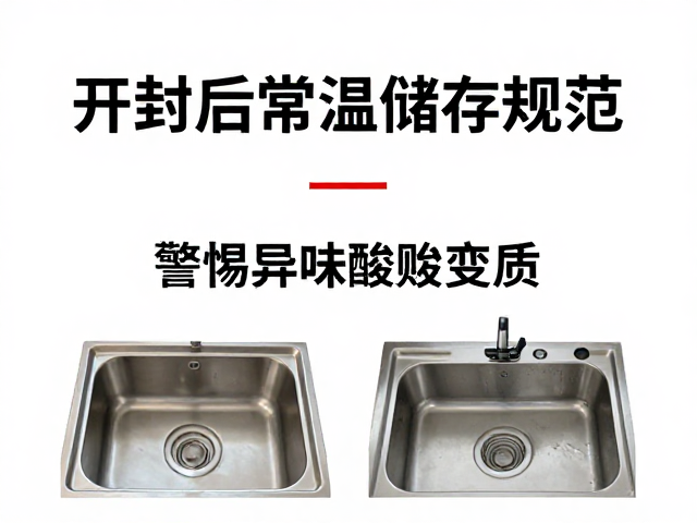 开封后常温储存规范，远离浴室水槽，警惕异味酸败变质