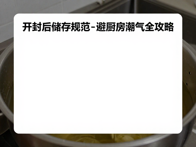 开封后常温储存规范，防氧化变味，避厨房潮气全攻略