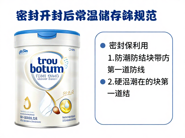 奶粉开封后常温储存规范，如何避免受潮结块？