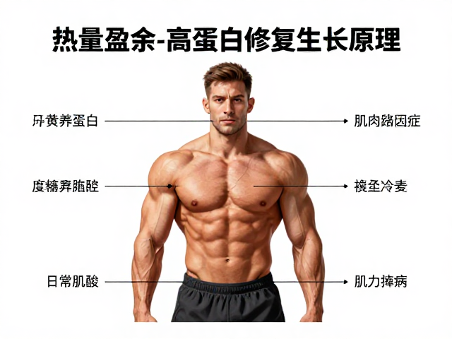 热量盈余，高蛋白，肌肉修复生长原理与日常摄入指南