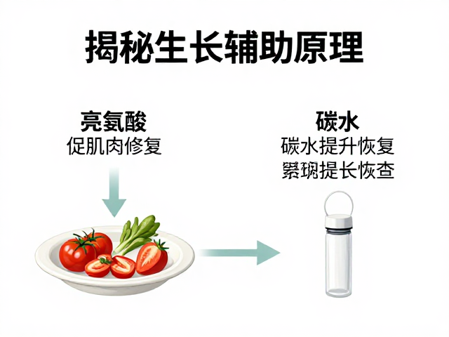 亮氨酸促肌肉修复,搭配碳水提升恢复,揭秘生长辅助原理