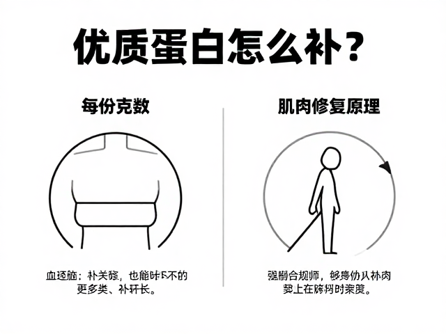 优质蛋白怎么补？每份克数与肌肉修复生长原理全解析