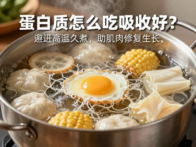 蛋白质怎么吃吸收好？避开高温久煮，助肌肉修复生长