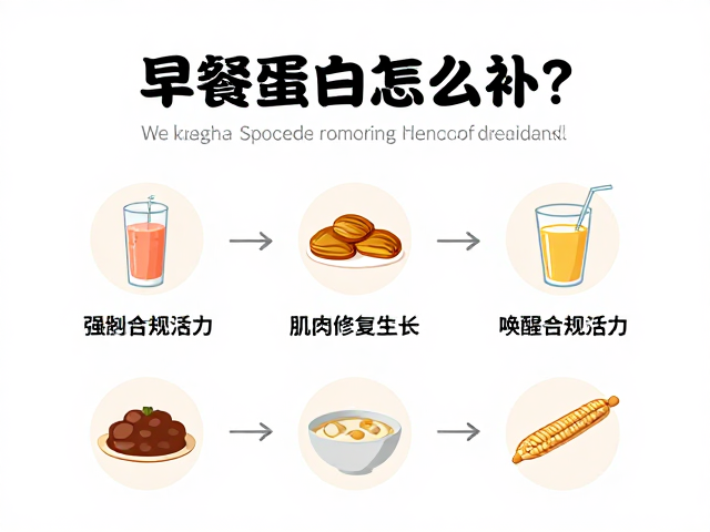 早餐蛋白怎么补?解析肌肉修复生长原理,唤醒清晨活力