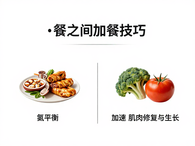 两餐之间加餐技巧,利用氮平衡原理加速肌肉修复与生长