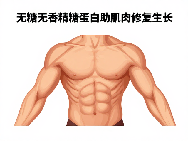 两餐间加餐选无糖无香精蛋白，助肌肉修复生长